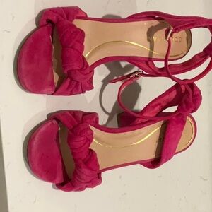 Cole Haan Pink Stiletto Heels with Ruched Straps